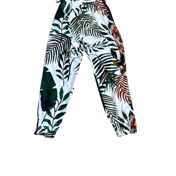 Aviator Nation Jungle Tiger Classic Velvet Stripe Sweatshirt Sweatpants Set S - Picture 3 of 11